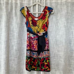 Moulinette Soeurs Multicolor Silk Babydoll Dress